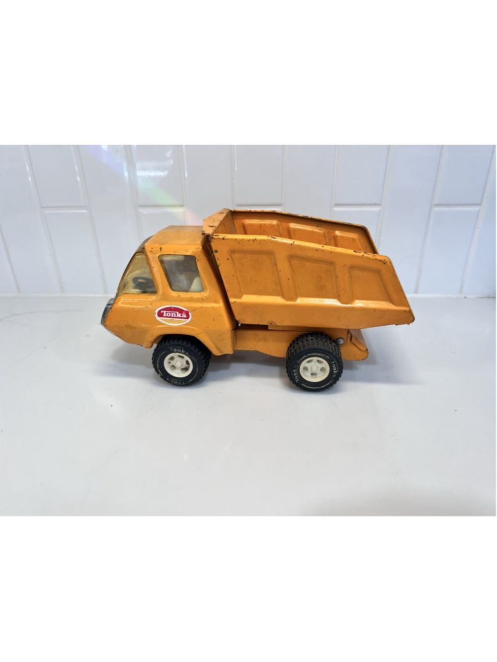 Vintage Tonka Yellow Dump Truck Small 9 Inch 1970s
